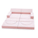 Modular Kids Play Sofa - 12 Piece Set Soft Pink