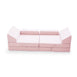 Modular Kids Play Sofa - 12 Piece Set Soft Pink