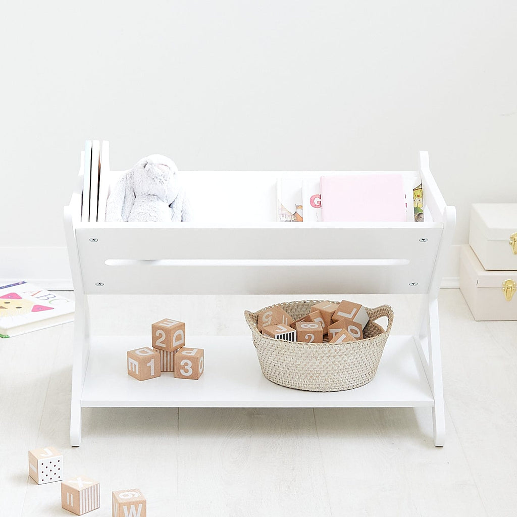 Buy Book Rack White Monti Book Rack by HipKids Online
