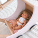 Moon Pram with Daisy Doll Bedding Bundle - preorder Soft Pink/Daisy