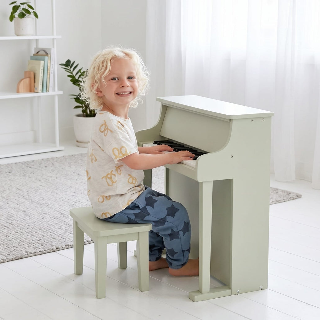 Musical Toy Piano - Matte Sage