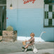 My First Pedal Trike with Parent Push Handle and Wicker Basket - Preorder Vintage White