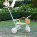 My First Pedal Trike with Parent Push Handle and Wicker Basket - Preorder Vintage White
