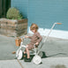 My First Pedal Trike with Parent Push Handle and Wicker Basket - Preorder Vintage White
