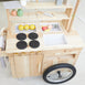 Outdoor Mud Kitchen Cart with Umbrella