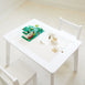 Quinn Lego Table & 2 Chair Set White