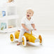 Ride On Steel Racer Push Car Mustard