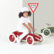 Ride On Steel Racer Push Car Cherry Red