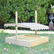 Sand Pit with Adjustable Canopy & Bench Seating - Preorder
