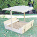 Sand Pit with Adjustable Canopy & Bench Seating - Preorder
