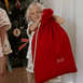 Santa Sack & Biscuit the Bear with Ivory Sweater Bundle Cherry Red