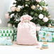 Santa Sack & Biscuit the Bear with Ivory Sweater Bundle Blush Pink