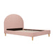 SCOUT Blush Pink Boucle Upholstered Bed Double