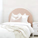 SCOUT Blush Pink Boucle Upholstered Bed