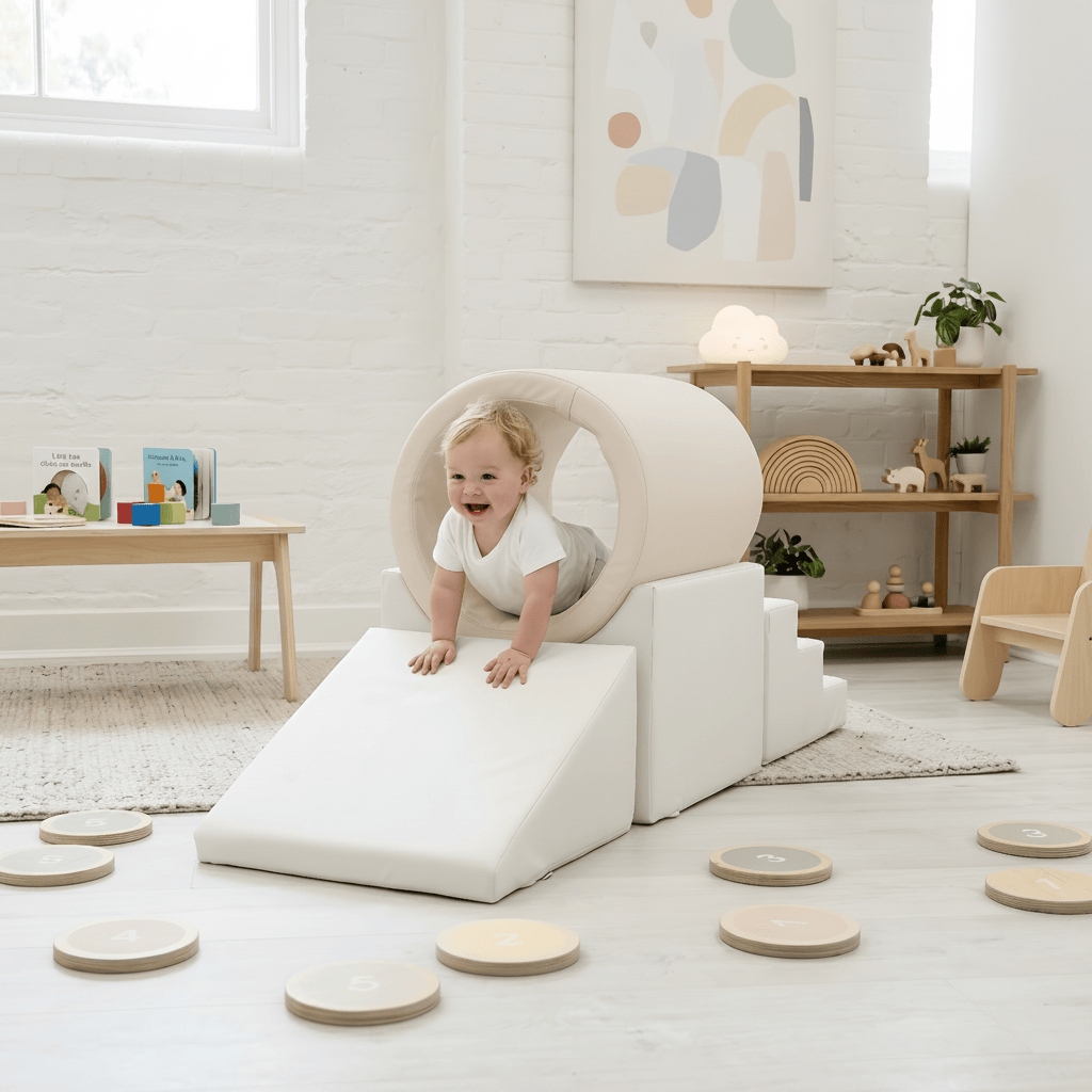 HipKids Soft Play Gym Ivory / Nougat