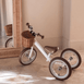 Steel 2 in 1 Trike with Carry Strap Bundle Vintage White