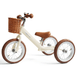Steel 2 in 1 Trike with Carry Strap Bundle Vintage White