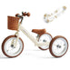 Steel 2 in 1 Trike with Carry Strap Bundle Vintage White