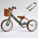 Steel 2 in 1 Trike with Carry Strap Bundle Olive