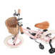 Steel Pedal Bike with Carry Strap Bundle Blush Pink