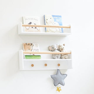 TULLY Wall Mounted Shelf with Hooks