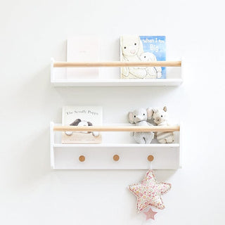 TULLY Wall Mounted Shelf with Hooks