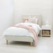 Willow Upholstered Bed Nordic Latte King Single