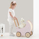 Wooden Moon Doll Pram Soft Pink