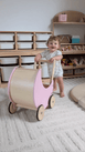 Wooden Moon Doll Pram