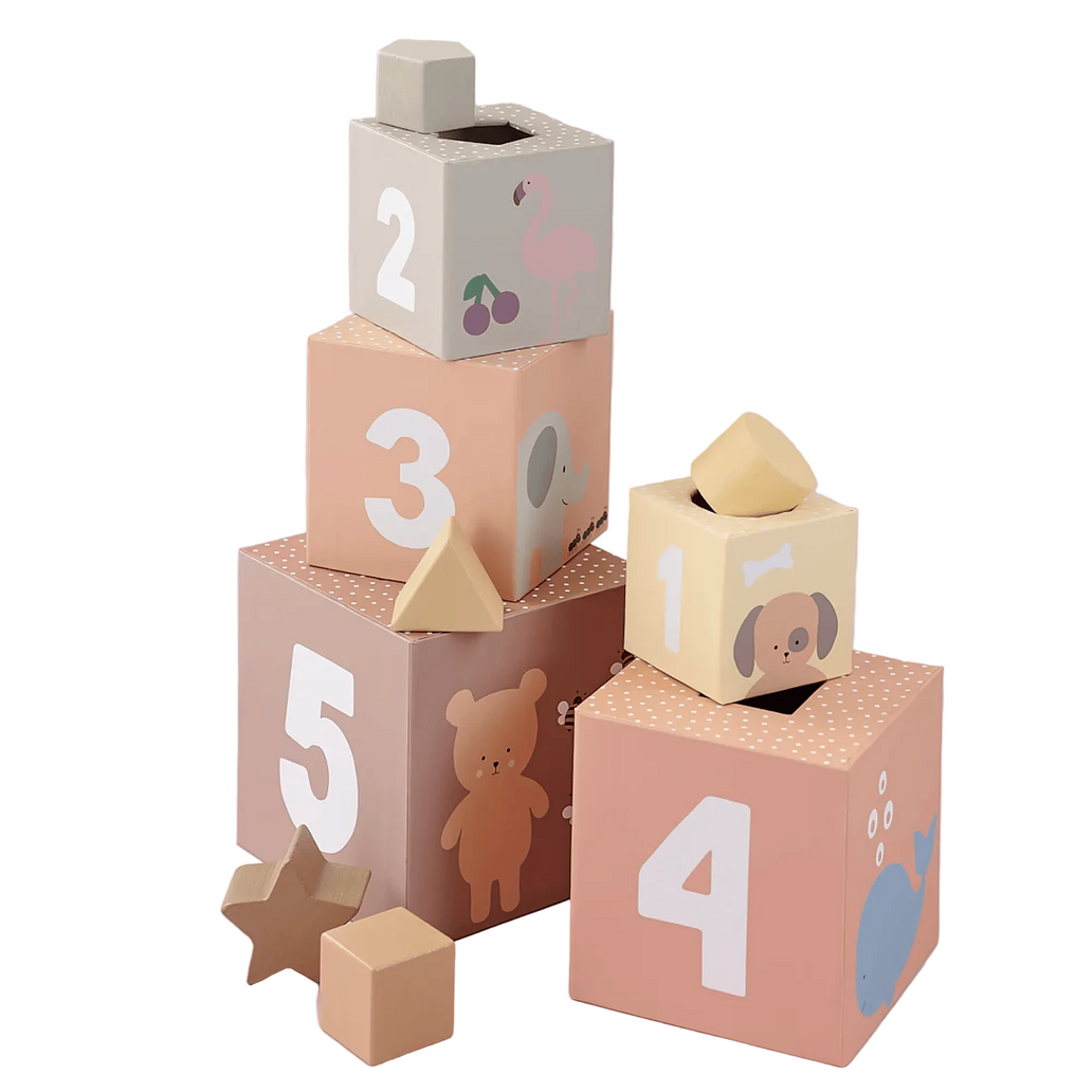 JaBaDaBaDo Stacking and Sorting Cubes Nature 1-5