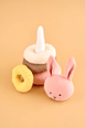 JaBaDaBaDo Bunny Textile Stacking Toy - preorder