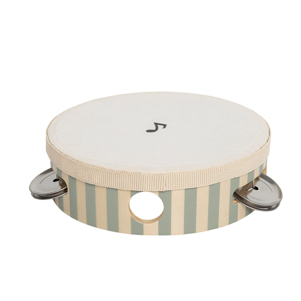 JaBaDaBaDo Tambourine Drum Green Stripes