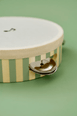 JaBaDaBaDo Tambourine Drum Green Stripes