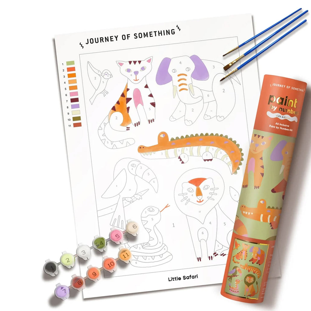 Journey Of Something Kids Paint by Numbers - Little Safari