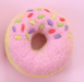 Juni Moon Donut Pink Half Sprinkle