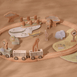 Little Dutch Safari Friends Wooden Train Set
