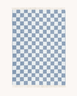 Maison Deux Checkerboard Blanket Denim / White