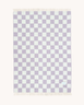 Maison Deux Checkerboard Blanket Lilac / White