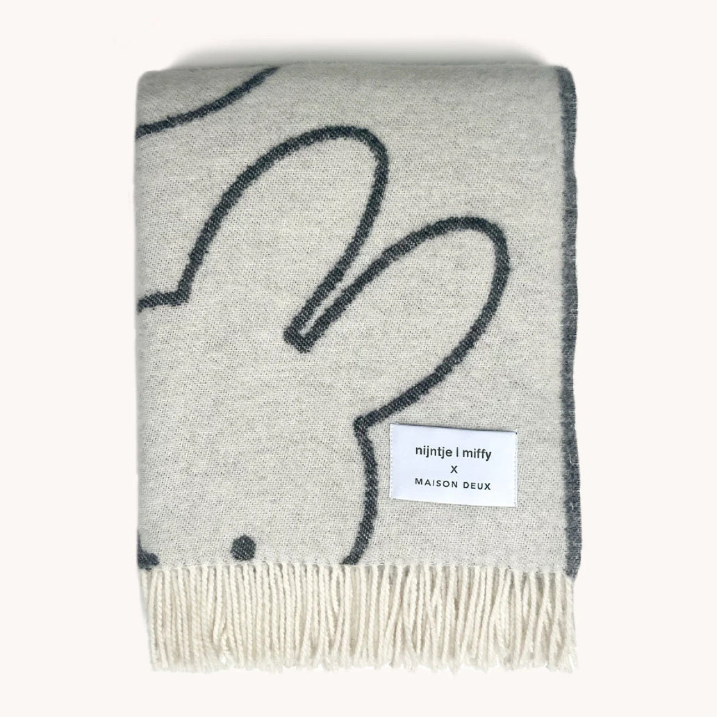 Maison Deux Miffy Blanket - Black