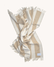 Maison Deux Rough Stripe Blanket - Sand