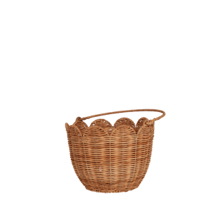 Olli Ella Rattan Tulip Carry Basket Natrual