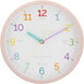 One Six Eight London LEARN THE TIME Silent Wall Clock 30cm Blush Pink