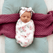 Snuggle Hunny Camille Organic Snuggle Swaddle & Topknot Set