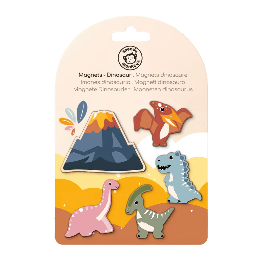Speedy Monkey Dinosaur Magnets