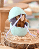 Tara Treasures Felt Surprise Egg with Brown Bunny Inside