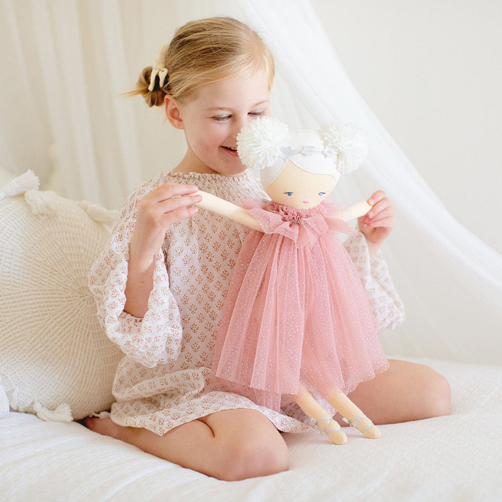 Alimrose Ava Angel Doll Blush Silver 48cm