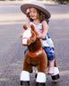 Brown Ride On Walking Toy Horse Pony Small