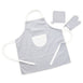 HipKids Apron & Oven Glove Set Grey