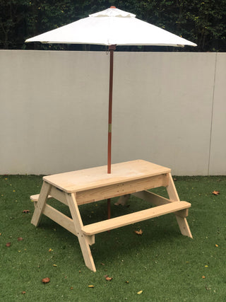 Kids Sand Water / Picnic Table with Umbrella