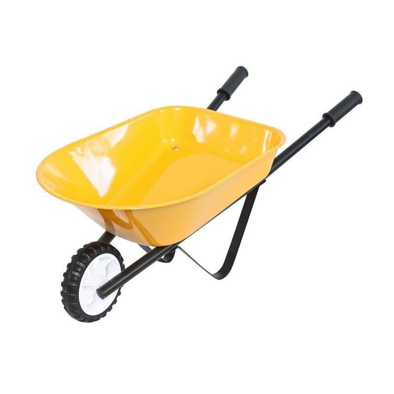 Kids Steel Toy Wheelbarrow Yellow